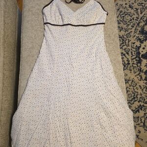 Cotton White Polka Dot Dress